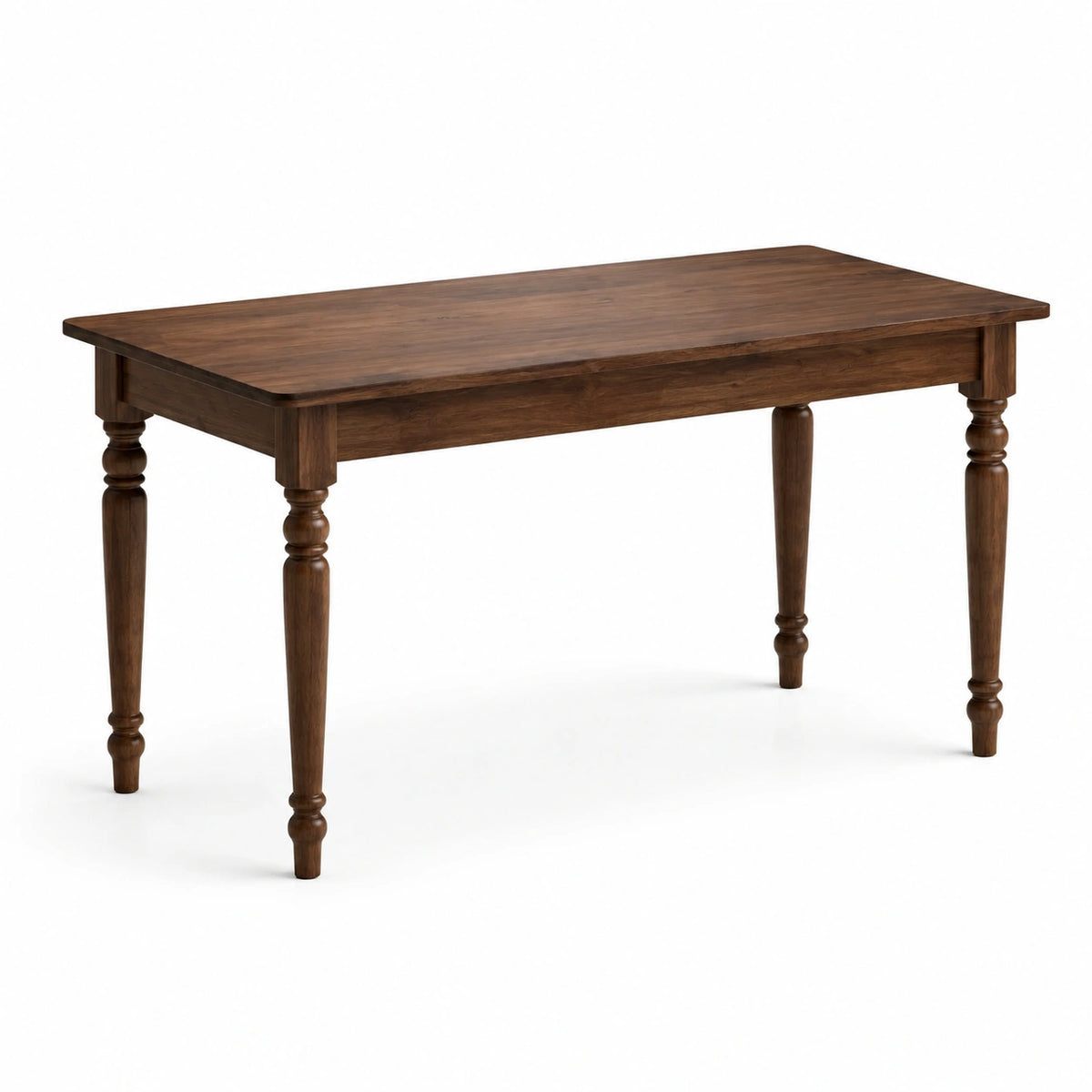 Table rectangulaire en bois d'acacia marron