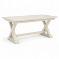 Table de salle à manger beige en bois de pin