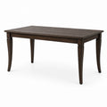 Table à manger rectangulaire en bois massif marron