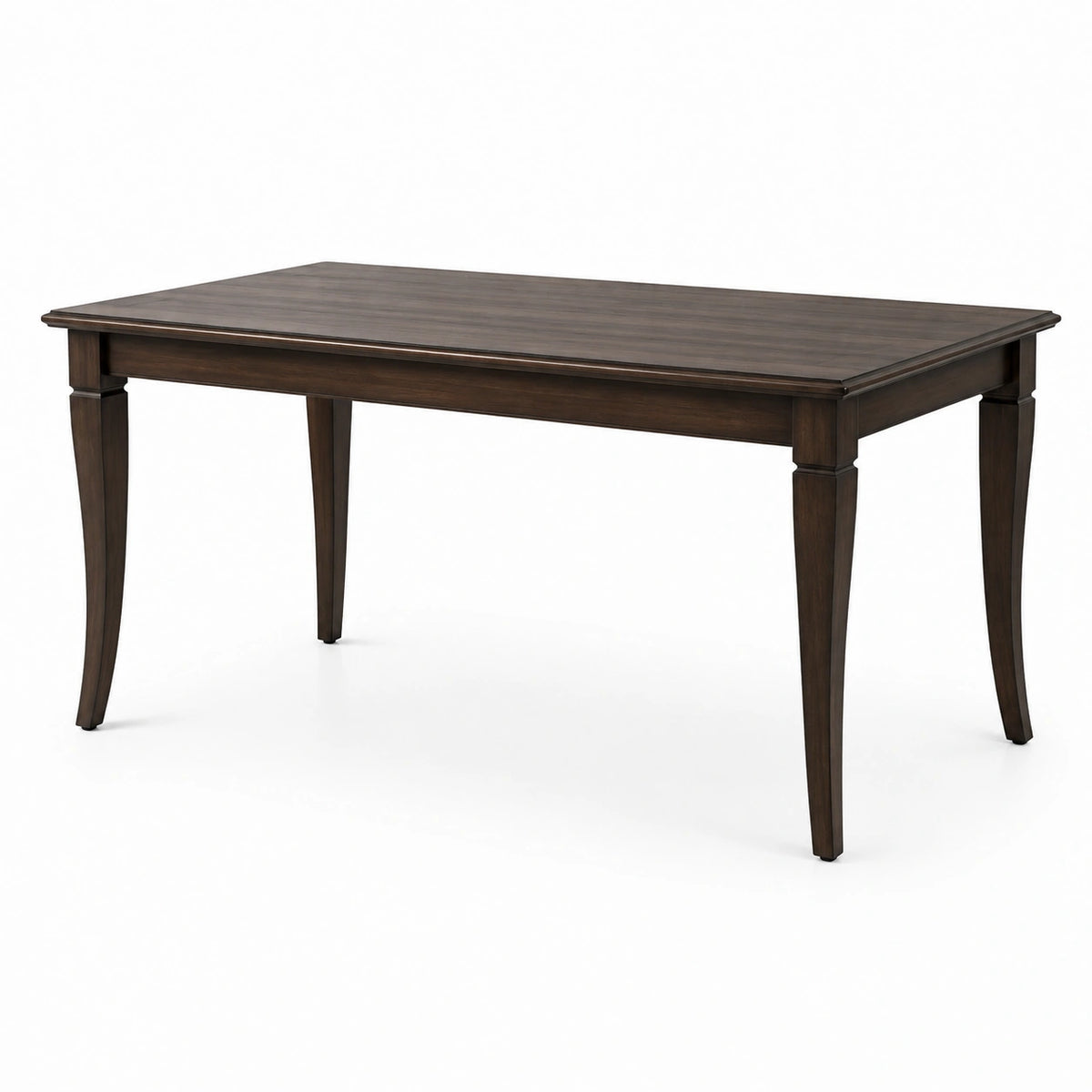 Table à manger rectangulaire en bois massif marron